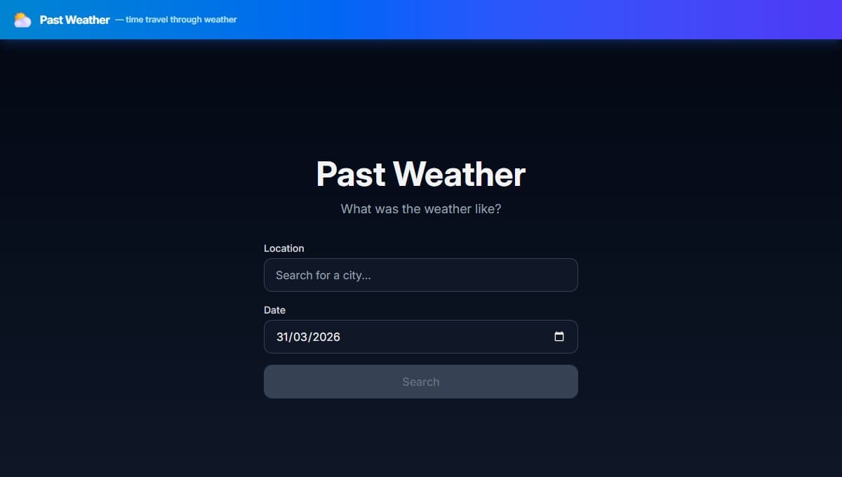 Past Weather